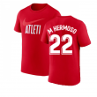 2022-2023 Atletico Madrid Swoosh Tee (Red) (M HERMOSO 22)