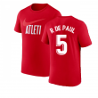 2022-2023 Atletico Madrid Swoosh Tee (Red) (R DE PAUL 5)