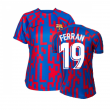 2022-2023 Barcelona Pre-Match Training Shirt (Blue) - Ladies (FERRAN 19)