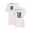 2022-2023 England Crest Tee (White) - Kids (Alexander-Arnold 18)