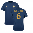 2022-2023 France Match Home Player Issue Shirt (CAMAVINGA 6)