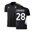 2022-2023 Juventus Training Shirt (Black) (ZAKARIA 28)