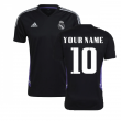 2022-2023 Real Madrid Training Shirt (Black) (Your Name)