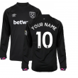 2022-2023 West Ham Long Sleeve Away Shirt (Your Name)