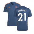 2022-2023 Man Utd Training Shirt (Blue) (ALEX TELLES 27)