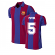FC Barcelona 1980 - 81 Retro Football Shirt (PUYOL 5)