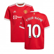 Man Utd 2021-2022 Home Shirt (Kids) (Your Name)