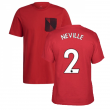 Man Utd 2021-2022 STR Graphic Tee (Red) (NEVILLE 2)