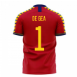 Spain 2024-2025 Home Concept Football Kit (Libero) (DE GEA 1)