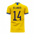 Sweden 2024-2025 Home Concept Football Kit (Libero) (HELANDER 14)