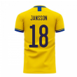 Sweden 2024-2025 Home Concept Football Kit (Libero) (JANSSON 18)