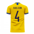 Sweden 2024-2025 Home Concept Football Kit (Libero) (KARLSSON 4)