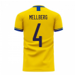 Sweden 2024-2025 Home Concept Football Kit (Libero) (MELLBERG 4)