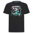 2022 Mercedes George Russell #63 T-Shirt (Black) - Kids