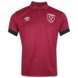 2022-2023 West Ham Poly Polo Shirt (Red Plum) - Kids