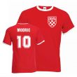 Luka Modric Croatia Ringer Tee (red)