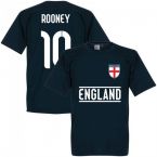 England Rooney 10 Team T-Shirt - Navy