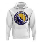 Bosnia and Herzegovina Football Badge Hoodie (White)