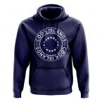 Cook Islands Football Badge Hoodie (Navy)