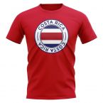 Costa Rica Football Badge T-Shirt (Red)