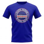 Cape Verde Football Badge T-Shirt (Royal)