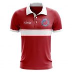 Samoa Concept Stripe Polo Shirt (Red)