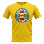 Grenada Football Badge T-Shirt (Yellow)