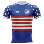 United States USA 2019-2020 Flag Concept Rugby Shirt