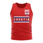 Croatia Core Football Country Sleeveless Tee (Red)