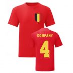 Vincent Kompany Belgium National Hero Tee's (Red)