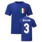 Paolo Maldini Italy National Hero Tee's (Blue)