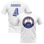 Lando Norris McLaren F1 Illustration T-Shirt (White)