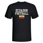 Ecuador Football T-Shirt - Black