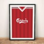 Liverpool 1995 Football Shirt Art Print