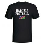 Namibia Football T-Shirt - Black