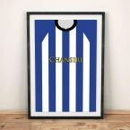 Sheffield Wednesday 18/19 Football Shirt Art Print