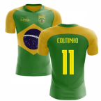 2024-2025 Brazil Flag Concept Football Shirt (Coutinho 11)
