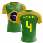 2024-2025 Brazil Flag Concept Football Shirt (Marquinhos 4)