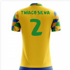 2024-2025 Brazil Home Concept Football Shirt (Thiago Silva 2) - Kids