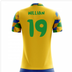 2024-2025 Brazil Home Concept Football Shirt (Willian 19) - Kids