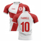 2024-2025 England Flag Concept Rugby Shirt (Farrell 10)