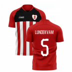 2024-2025 Southampton Home Concept Football Shirt (LUNDEKVAM 5)