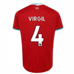 2020-2021 Liverpool Home Shirt (Kids) (VIRGIL 4)