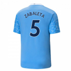 2020-2021 Manchester City Puma Home Football Shirt (ZABALETA 5)