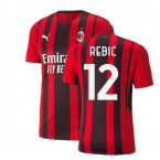 2021-2022 AC Milan Authentic Home Shirt (REBIC 12)