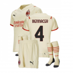 2021-2022 AC Milan Away Mini Kit (BENNACER 4)