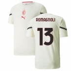 2021-2022 AC Milan Pre-Match Jersey (Afterglow) (ROMAGNOLI 13)