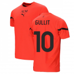 2021-2022 AC Milan Pre-Match Jersey (Red) (GULLIT 10)