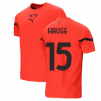 2021-2022 AC Milan Pre-Match Jersey (Red) (HAUGE 15)