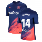 2021-2022 Atletico Madrid Away Shirt (M LLORENTE 14)